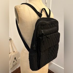 Black Vera Bradley Backpack, quilted pattern, rare find